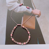 Braided Rope Glass Eye Crystal Bead Bracelets