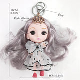 Sweet Doll Big Eye Keychain Charm for Women