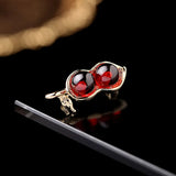 Opal Peanut Lapel Pin Coat Accessories