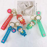 Lovely Uniform Little Girl Key Chain PendantSimplicity Keychain Creative Gift