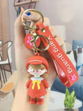 Lovely Uniform Little Girl Key Chain PendantSimplicity Keychain Creative Gift