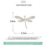 Dragonfly Brooch Zircon Pearl Insect Pin for Women