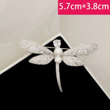 Dragonfly Brooch Zircon Pearl Insect Pin for Women
