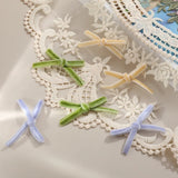 Colorful Velvet Fabric Ribbon Bow DIY Hairpin Jewelry