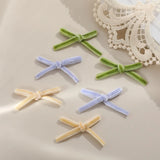 Colorful Velvet Fabric Ribbon Bow DIY Hairpin Jewelry