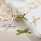 Colorful Velvet Fabric Ribbon Bow DIY Hairpin Jewelry