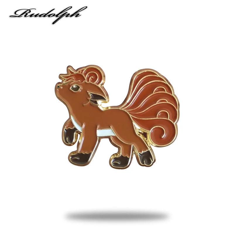 Clever Nine-Tailed Fox Enamel Pin