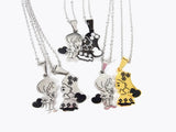 Lovely Doll Stainless Steel Couple Pendants