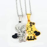 Lovely Doll Stainless Steel Couple Pendants
