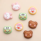 Rabbit Duck Bear Biscuit Resin Patch for DIY Hairpin Jewelry Earrings