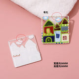 Transparent Flower Dog Ice Cream Acrylic Pendant DIY Jewelry Earrings