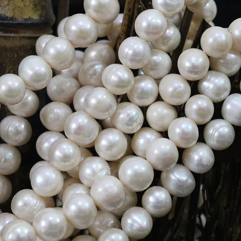 9-10mm Freshwater Pearl Charms for Women Jewelry Making Beads