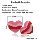 100Pc Heart Silicone Beads Food Love Shape Teether BPA Baby DIY Chew Accessory