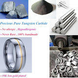 Lover's Alliance Tungsten Carbide Ring Men Wedding Band 6mm