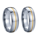 Lover's Alliance Tungsten Carbide Ring Men Wedding Band 6mm