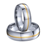 Lover's Alliance Tungsten Carbide Ring Men Wedding Band 6mm