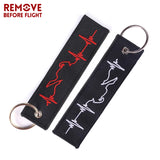 Biker Heartbeat Keychain for Motorcycles and Cars