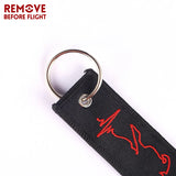 Biker Heartbeat Keychain for Motorcycles and Cars