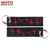 Biker Heartbeat Keychain for Motorcycles and Cars