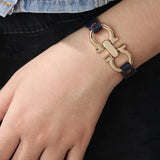 Minority PU Leather Geometric Buckle Bracelet Jewelry