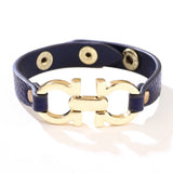 Minority PU Leather Geometric Buckle Bracelet Jewelry