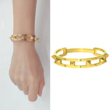 Stainless Steel Bangle Feminina Jewelry Couple Bracelet Gift