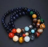 8 Planets Stone Bracelet Chakra Galaxy Solar System Beads Bracelets