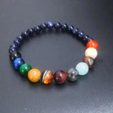 8 Planets Stone Bracelet Chakra Galaxy Solar System Beads Bracelets