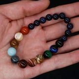 8 Planets Stone Bracelet Chakra Galaxy Solar System Beads Bracelets