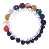 8 Planets Stone Bracelet Chakra Galaxy Solar System Beads Bracelets