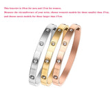 Stainless Steel Full CZ Crystal Bracelet for Couple