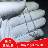 Heart Honeybee Pendant 925 Sterling Silver Wedding Pendant