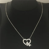 Heart Honeybee Pendant 925 Sterling Silver Wedding Pendant