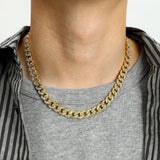Men's 9mm Cuban Hip Hop Chain Necklace Decor