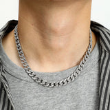 Men's 9mm Cuban Hip Hop Chain Necklace Decor