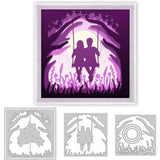 Swing Cutting Dies Trees Stencil Template Love Die Cuts Mental Cutting DIY