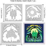 Swing Cutting Dies Trees Stencil Template Love Die Cuts Mental Cutting DIY