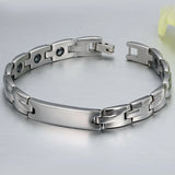 Titanium Steel Magnetic Health Care Bracelets Stone Jewelry