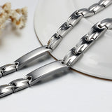 Titanium Steel Magnetic Health Care Bracelets Stone Jewelry