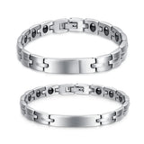 Titanium Steel Magnetic Health Care Bracelets Stone Jewelry