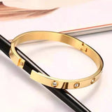 Sparkling Rhinestone Lovers' Bracelet Gift