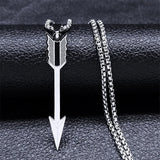 Loving Arrow Pendant Necklace Stainless Steel Couple Chain Necklaces