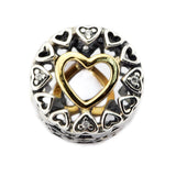 Loving Circle Clear CZ Charm Silver Beads For Jewelry Making