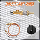Gas Fireplace Safety Control Valve Kit Thermocouple Replacement