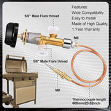 Gas Fireplace Safety Control Valve Kit Thermocouple Replacement