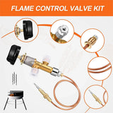 Gas Fireplace Safety Control Valve Kit Thermocouple Replacement
