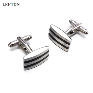 Enamel Cufflinks Men Business Party High Square Enamel Cuff links Wedding Groom