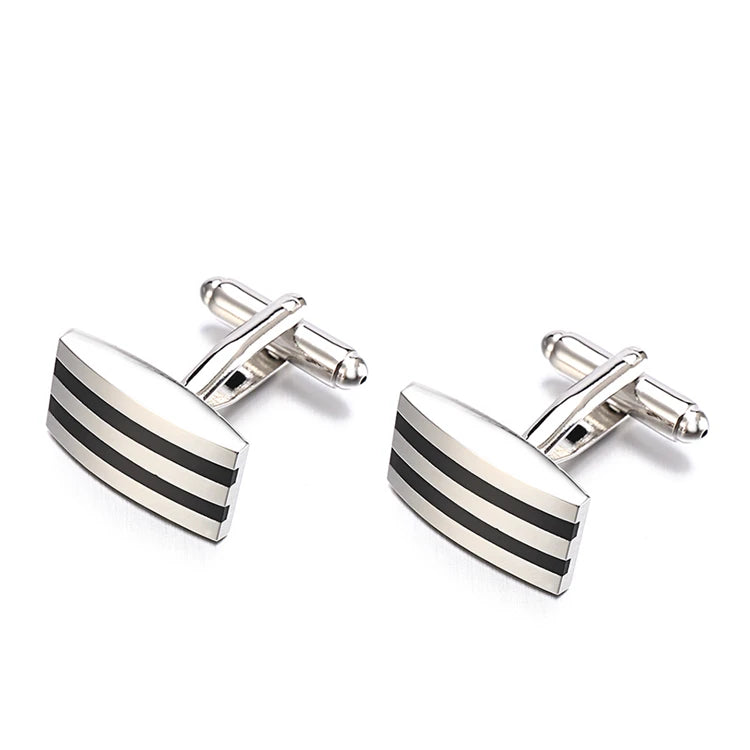 Enamel Cufflinks Men Business Party High Square Enamel Cuff links Wedding Groom