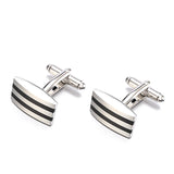 Enamel Cufflinks Men Business Party High Square Enamel Cuff links Wedding Groom