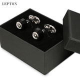 Glass Cufflinks for Men Stainless Steel Cuff links Shirt Cuffs